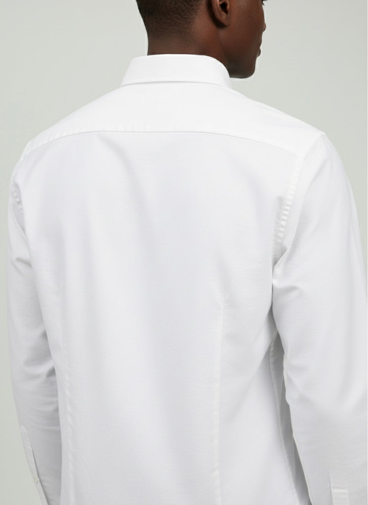 Men's White Button-Down Shirt